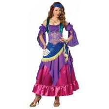 Details About Fortune Teller Costume Adult Gypsy Halloween Fancy Dress
