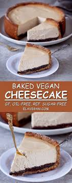 this baked vegan cheesecake with a delicious poppy seed layer is a wonderful light airy cake and perfect for warm vegane desserts gesund backen mohn kasekuchen