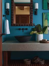 44 Island Inspired Interiors Creating A Tropical Oasis Tropical Bathroom Decor Tropical Bathroom Blue Bathrooms Designs
