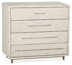 Designed With Round Edges And A Linen Wrapped Frame This Four Drawer Dresser Grounds The Bedroom With A Soft Elegant Dresser Design Coastal Bedrooms Dresser