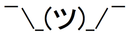 But copying and pasting the emoticon is really only a good option if you use it sparingly. Typeset The Shrug ãƒ„ Emoji Tex Latex Stack Exchange