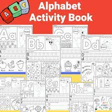 The shape of the letter uppercase and lowercase is shown at the top of the card. Alphabet Worksheets Arty Crafty Kids