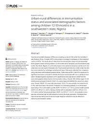 Routine Immunization Schedule For Children In Nigeria