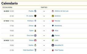 We also provide corners table liga mx including executed corners halfway between. Fechas Y Horarios De La Jornada 17 Del Guard1anes 2020 De Liga Mx Mediotiempo