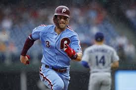 Bryce harper was photographed by teammate bryson stott pumping his own gas on the way from the phillies' facilities in clearwater (or clearwooder, if you're talking about harper's other great fashion moment of the spring) to a game at george m. Bryce Harper Mlb Star Wife Kayla Announce Birth Of Their First Daughter Deseret News