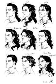 The male ponytail is a simple but easy way to style longer hair. Cartoon Block 9 Different Ways To Draw Long Hair For Men Facebook