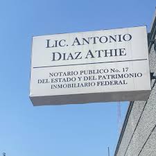 Notaria Pública del Estado Número 17, Titular Lic. Antonio de Jesús Díaz Athié