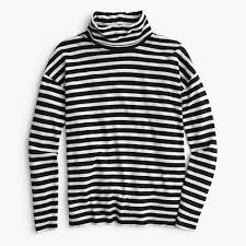 Black And White Striped Shirt Turtleneck Oversized Striped Turtleneck Striped Turtleneck Striped Turtleneck Outfit Oversized Striped Shirt