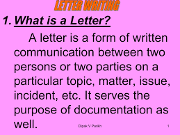 What is a Letter?