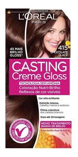 Procurando por casting creme gloss chocolate glace em promoção? Tintura Loreal Casting Creme Gloss 415 Chocolate Glace Mercado Livre