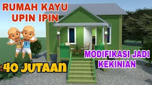 Sebab dengan adanya dekorasi yang pas bisa membuat rumah semakin terlihat unik. Desain Rumah Kayu Minimalis 6x6m Sederhana Di Kampung Youtube