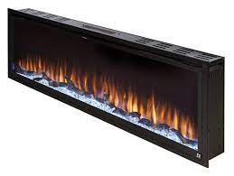 The touchstone sideline elite® electric fireplace was designed to improve upon our popular sideline series by adding more colors, more features it allows you to recess your electric fireplace into the wall while also providing heat through the vent in the front of the unit. Sideline Elite Smart 60 Wifi Enabled Recessed Electric Fireplace Ale Touchstone Home Products Inc