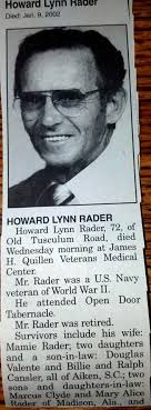 Howard Lynn Rader (1929-2002)