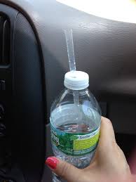 Poke A Hole With A Pen On Water Bottle Cap Then Stick A Straw In It Perfect For The Little Ones In The Car No Spills Water Bottle Caps Bottle Cap