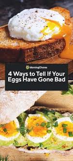 Though it sounds strange, it actually makes sense: 4 Ways To Tell If Your Eggs Have Gone Bad