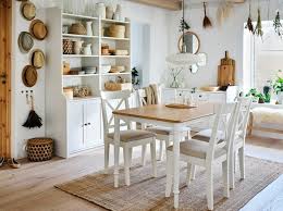Innovative antique white dining room set round white kitchen table. Danderyd Dining Table Oak Veneer White 130x80 Cm Ikea