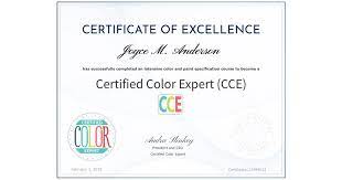 Completion Of The The Certified Color Expert Cce Training Program That Provides A Step By Step Formula For Specify Training Programs Current Job Home Staging