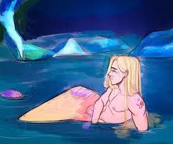 Another Mermaid Hizashi Inspired By Riptide On Ao3 Written By Say Jay Make Sure To Check Out The Beautiful Story That Ju Cartoon Drawings Mermaid Mermaid Art