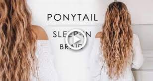 Sleep In Ponytail Beachy Waves Hair Tutorial Shonagh Scott Beachy Waves Hair Beachy Waves Hair Tutorial Waves Hair Tutorial