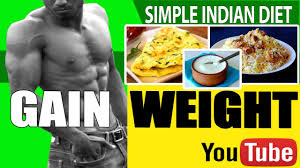 You can realistically gain 1 to 2 pounds (0.45 to 0.91 kg) of muscle weight per month if you are committed to your weight gain and work out regimen. Gain Weight Simple Home Foods Indian Diet Body Building Youtube