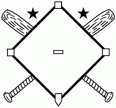 Baseball Diamond Clipart Black And White This Cemetery Memorial Design Features A Baseball Diamond Superimposed Over Two Crossed Bats A Design T Baseball Diamond Baseball Drawings Baseball Yard Signs