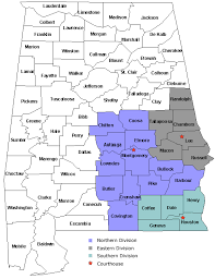 Divisional Districts United States District Court Middle Alabama