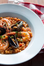 Fregola Sarda With Seafood Always Hungry Ricetta Pasti Italiani Zuppe Ricette Ricette