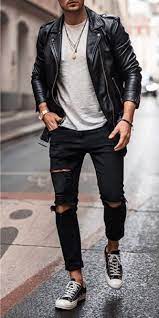 Cool Leather Jacket Outfit Men Leather Jacket Outfits Leather Jacket