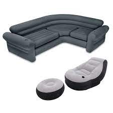 Buy locyop air chair durable air lounger portable outdoor camping chair inflatable stool footrest seat for home office camping hiking: Intex Inflatable Corner Sectional Sofa Ultra Lounge Chair And Ottoman Set Target