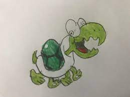I tried to draw a Shellcreeper and it now creeps me out : r/Mario