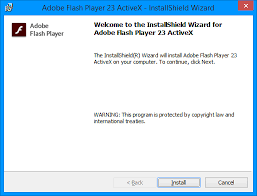 Adobe flash player is freeware software for using content created on the adobe flash platform, including viewing multimedia, executing rich internet applications. Solved Unable To Install Adobe Flash Player Activex 23 0 Adobe Support Community 8743710