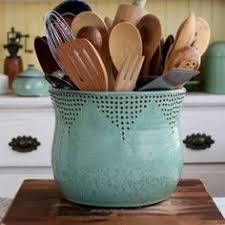6 compartments bamboo cutlery holder tray kitchen utensil silverware drawer organizer dividers with 2 handles. 27 Utensil Holder Ideas Utensil Holder Pottery Ceramic Pottery