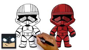 How To Draw Sith Trooper Star Wars Easy Youtube Star Wars Characters Drawings Drawings Star Wars Characters