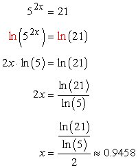If Trying To Solve For An Exponent You Can Take The Natural Log Of Both Sides Of The Equation The Exponent Comes Out And You Take The Natural Log Of Matematik