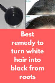 Best Remedy To Turn White Hair Into Black From Roots For This Remedy You Will Need Black Pepper Powder Amla Remedy For White Hair White Hair Grey Hair Remedies