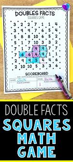 Help Improve Your First Grade And Second Grade Students Fact Fluency By Practicing Double Facts With This Fun Game Just Add Doubles Facts Learning Math Math