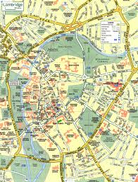 Подробная карта центра Кембриджа | Detailed map of the Cambridge ...