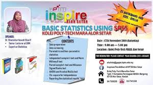 Students can use wifi to access. Kptm Alor Setar Bengkel Basic Statistics Using Spss Facebook