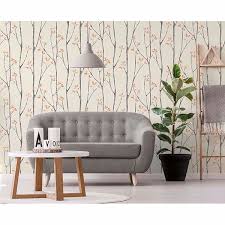 This color is most often associated with creativity, joyful bliss, enthusiasm and when added to your wall décor, they do a great job of making your room glow with life. Uw24775 Ingrid Orange Scandi Tree Wallpaper By Brewster
