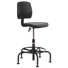 Nf1990 Spider Stool With Backrest Industrial Workbench Seating Lyon Legs have levelers for uneven floors. spider stool with backrest
