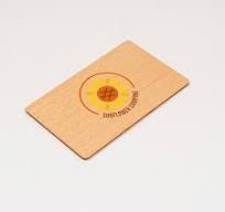 Wooden access cards