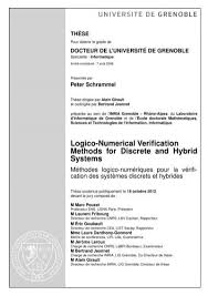 Cout pose ipn language:fr : Logico Numerical Verification Methods For Discrete And Hybrid