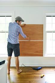 Easy to install, maintain, stain or paint; How To Make A Giant Cork Board Wall For Kid Art Young House Love