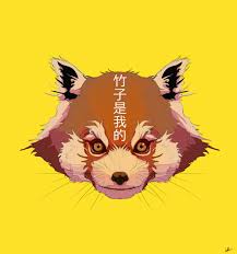 Draw a fluffy, curved tail connected to the bigger oval. The Red Panda S Illusions It S My First Post On Tumblr For This Drawing