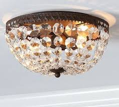 Mia Crystal Flush Mount Foyer Lighting Fixtures Crystal Chandelier Elegant Lighting Fixtures