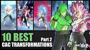 Dragon ball xenoverse 2 for nintendo switch includes nintendo switch specificfeatures and a different way of playing with your friends both. Best Transformations For Cac Custom Character Part 2 Dragon Ball Xenoverse 2 Mods Dragon Ball Character Dragon