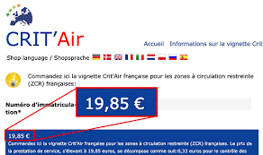 La vignette crit'air n'est pas gratuite, mais son coût reste dérisoire. Vignette Critair Attention Aux Arnaques Sur Internet Actualite Ufc Que Choisir