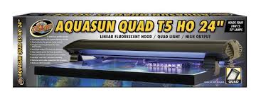 Introducing Zoo Med S Aquasun Quad T5 Ho 24 Linear Fluorescent Hood Capable Of Harnessing The Power Of Four Florescent Bulbs Zoo Med Splash Guard Med Lab