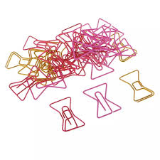 Prettyia 30pcs Mixed Metal Bowknot Small Paper Clips Bookmarks Office School Stationery