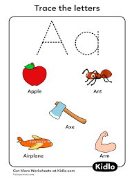 Make handwriting practice worksheets for children learning to write the alphabet. Learn To Trace Alphabet Tracing Worksheet 01 Kidlo Com